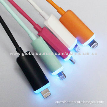 Most Popular Lighting LED Cables for iPhone 5/5S/5C/iPad Mini, 1m Length, Easy to Use